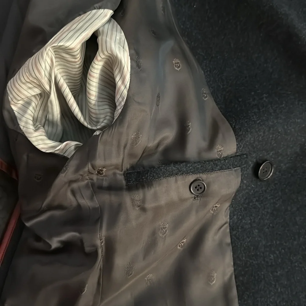 John Varvatos Luxe Wool Blend Pea Coat